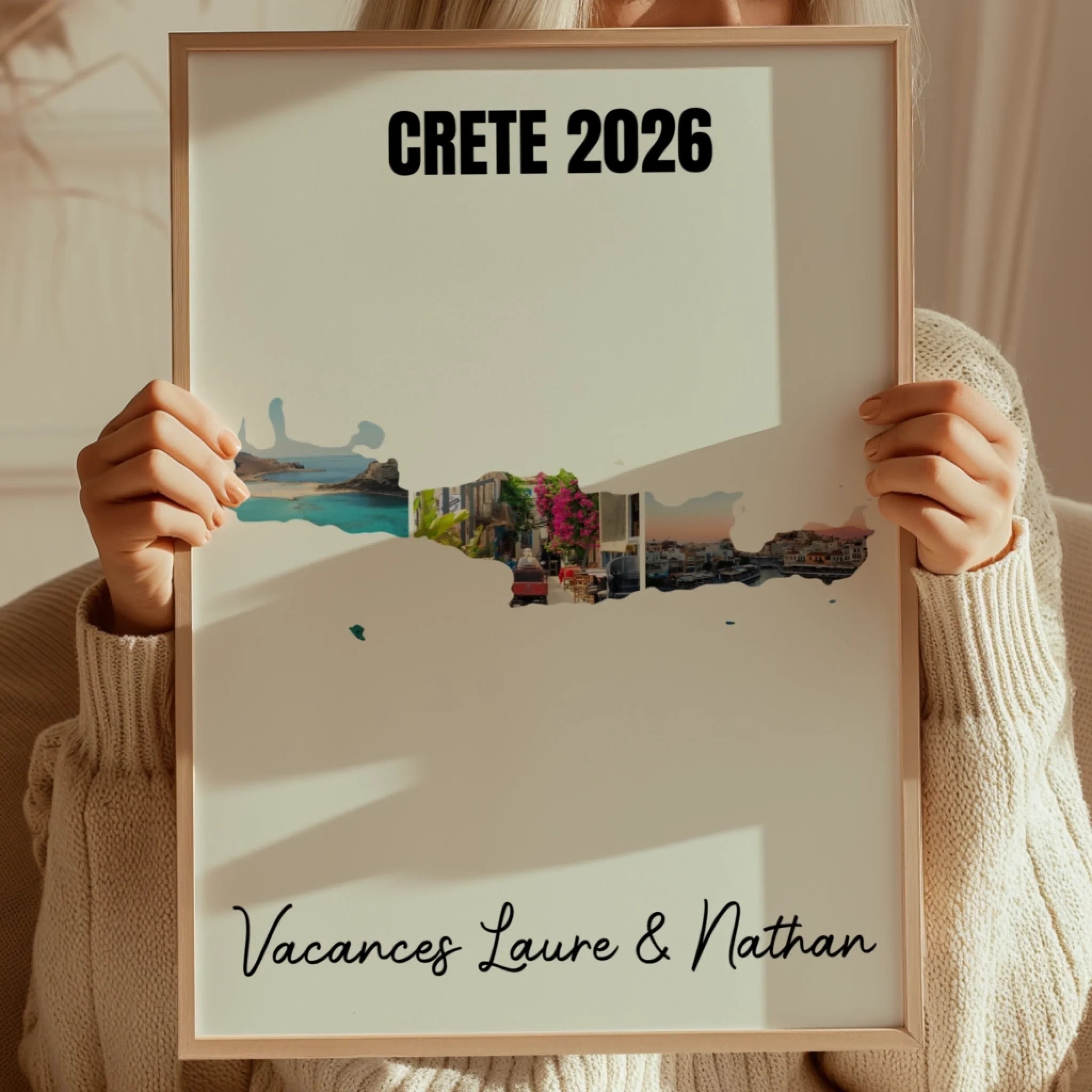 Vacances Crète - Affiche personnalisée