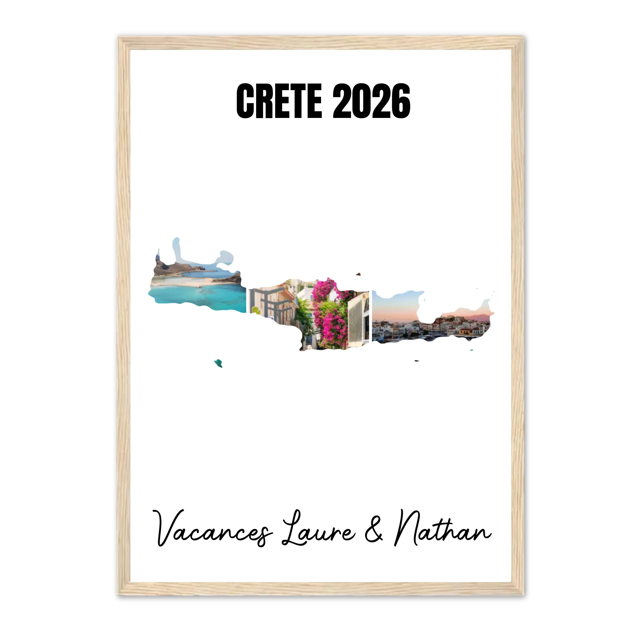 Vacances Crète - Affiche personnalisée