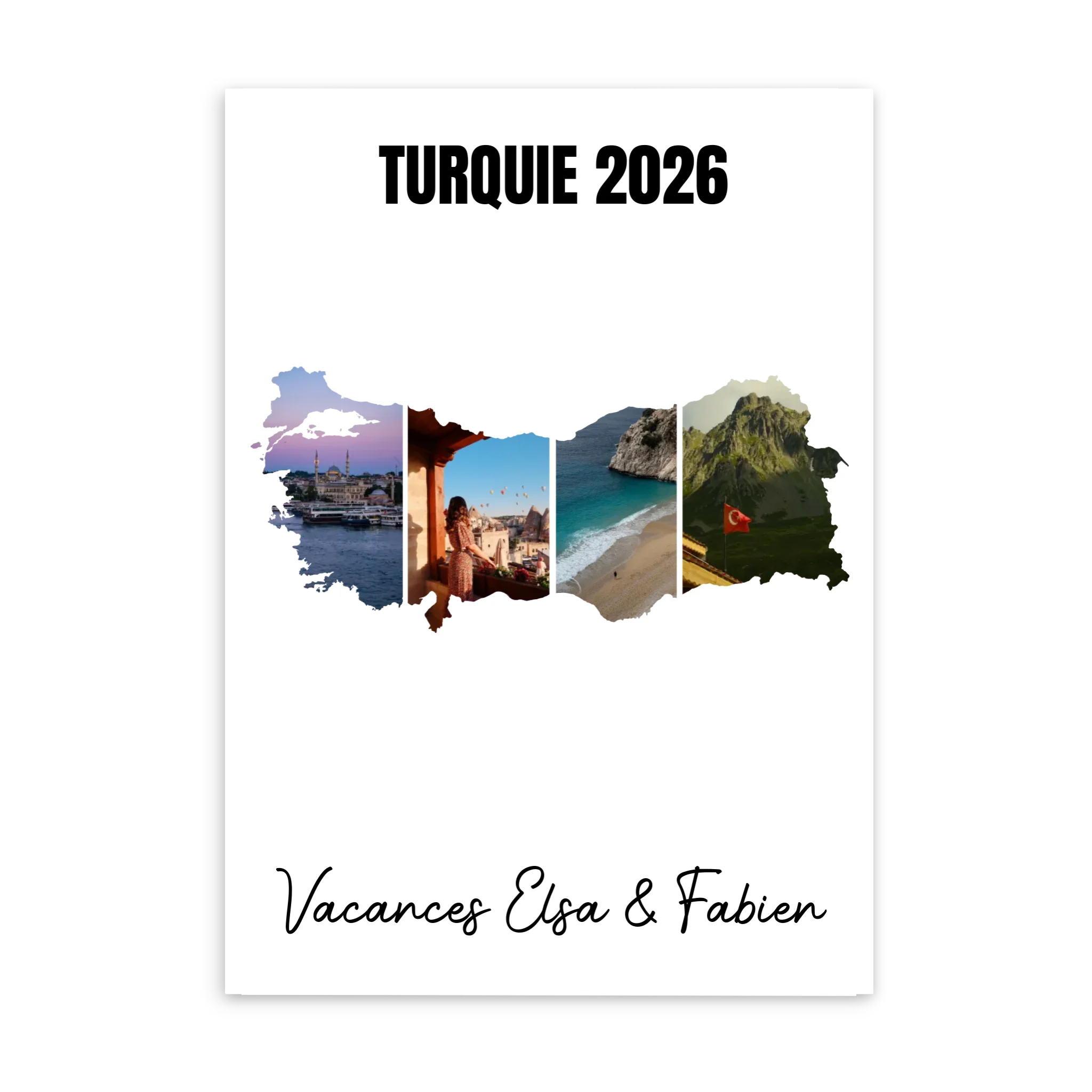 Vacances Turquie - Affiche personnalisée