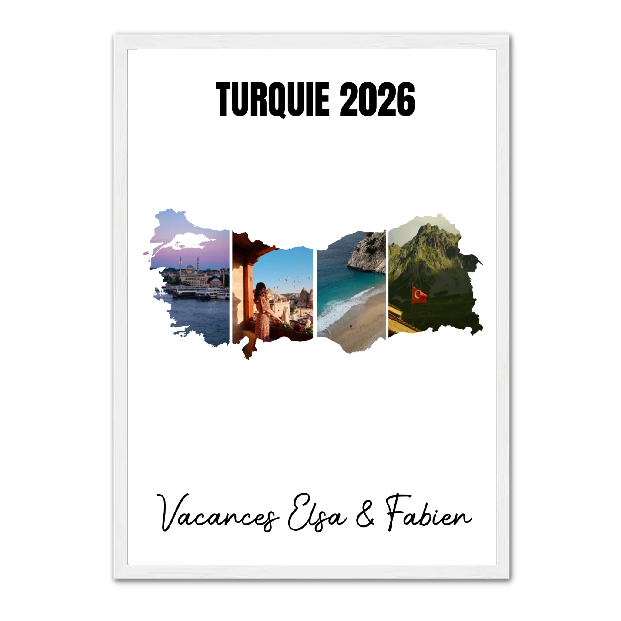 Vacances Turquie - Affiche personnalisée