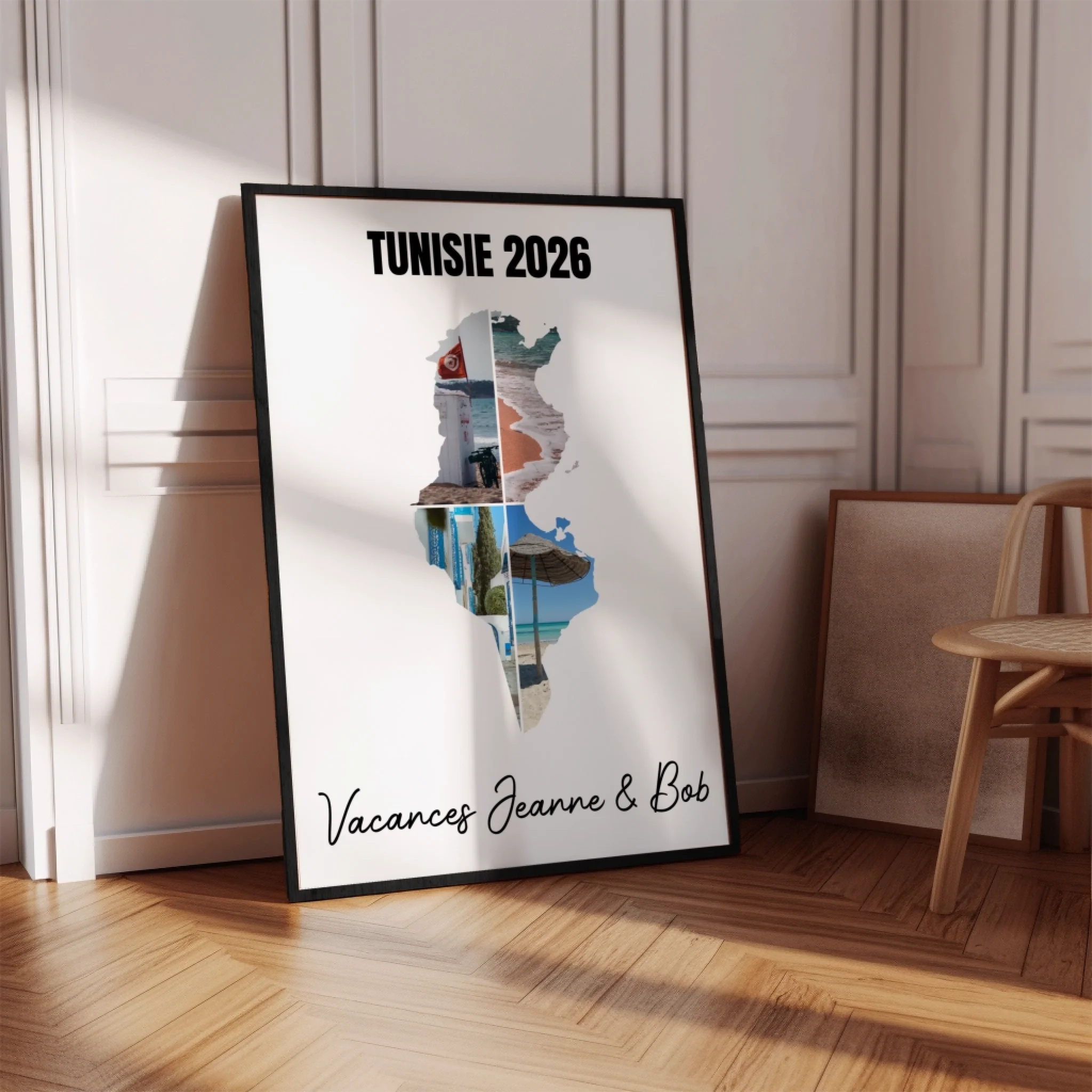 Vacances Tunisie - Affiche personnalisée