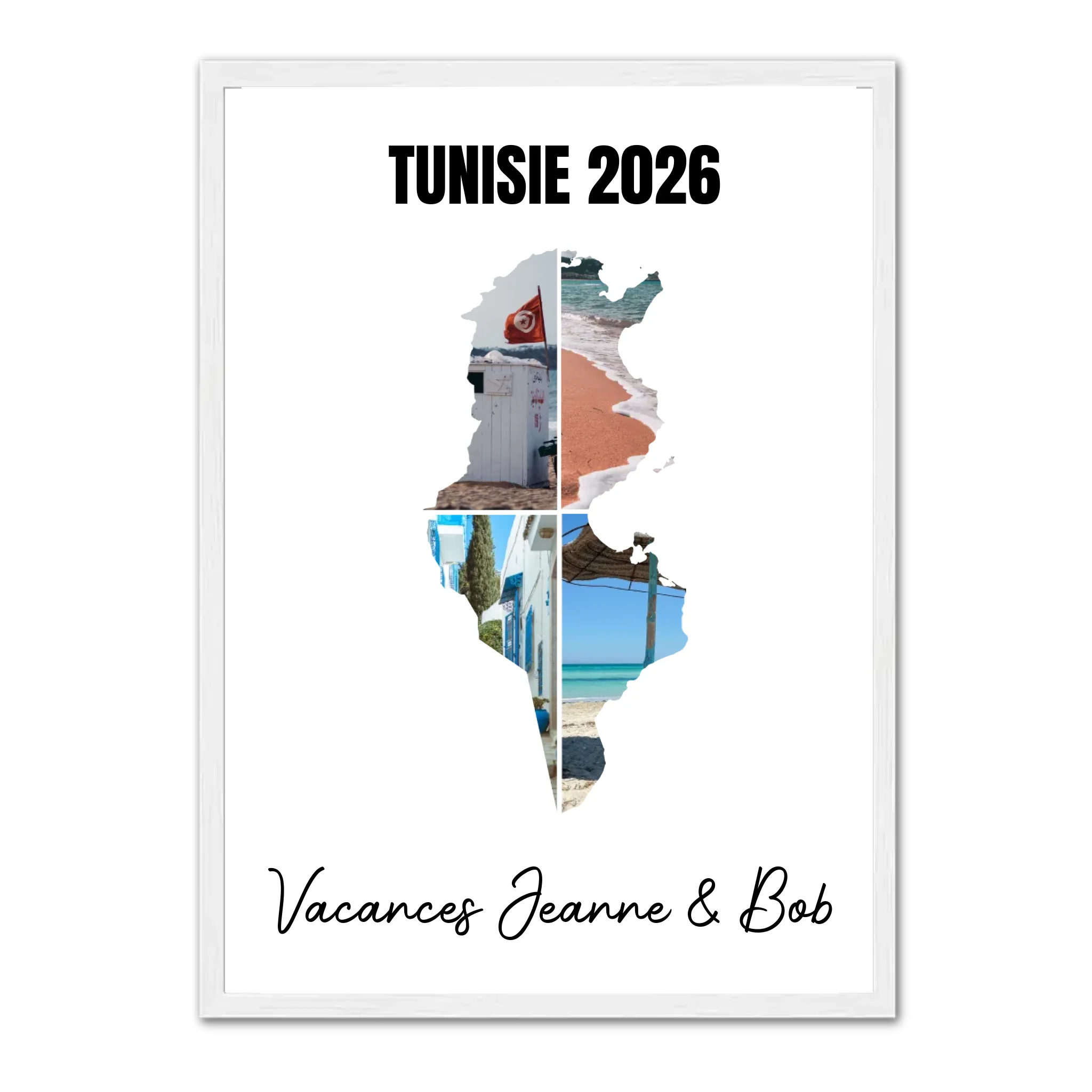 Vacances Tunisie - Affiche personnalisée