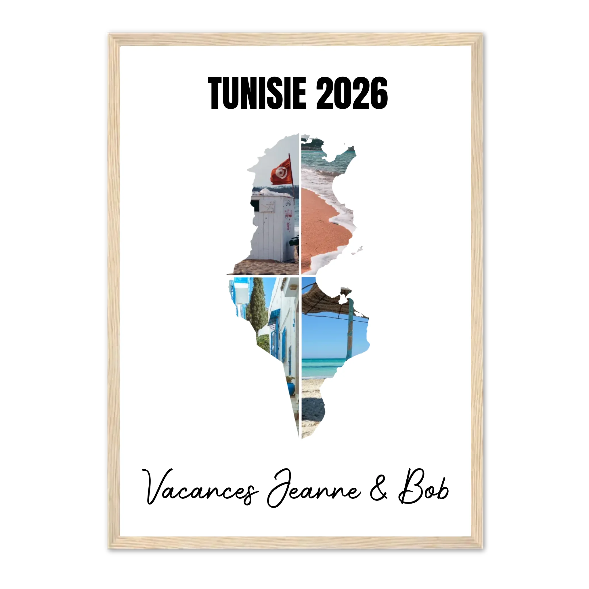 Vacances Tunisie - Affiche personnalisée
