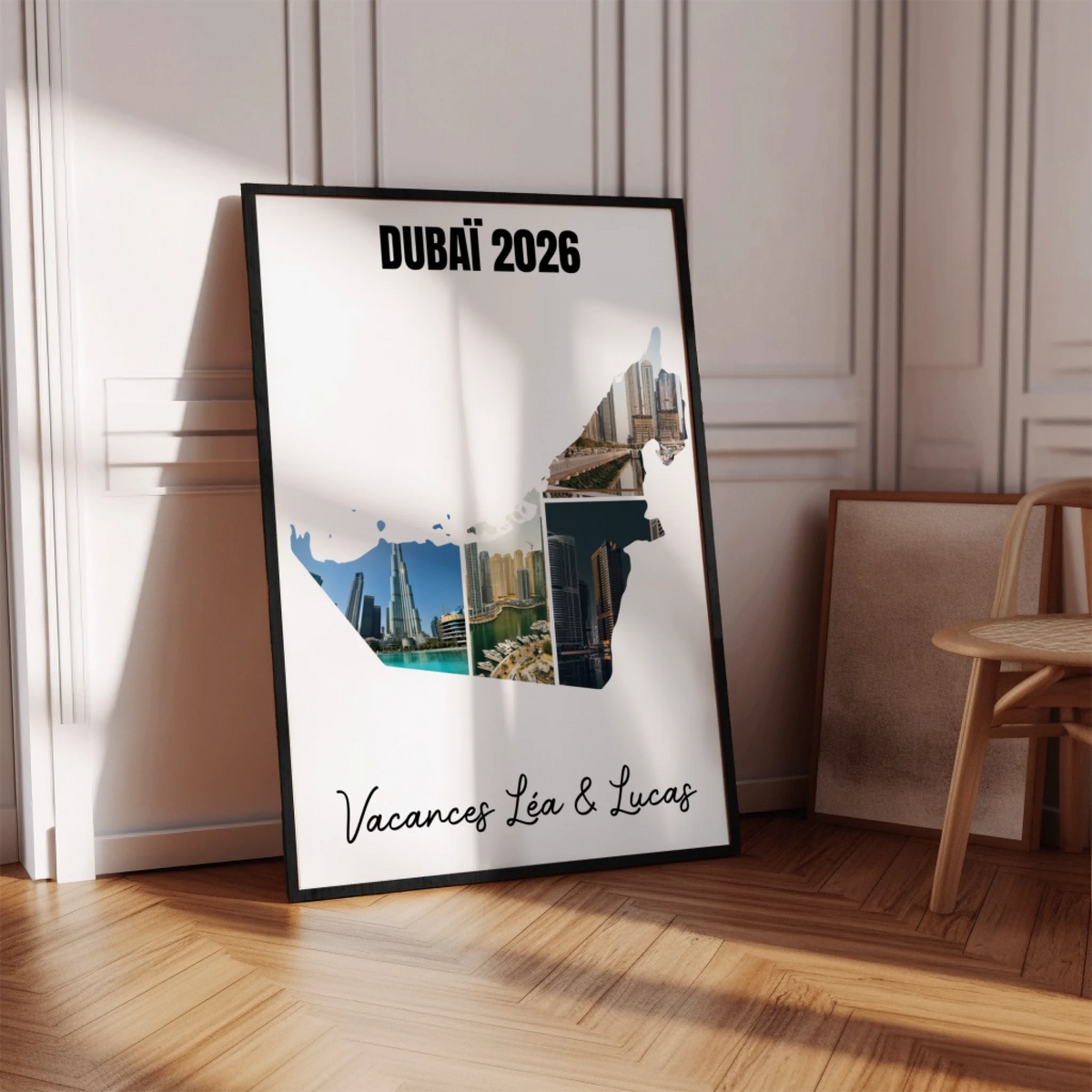 Vacances Dubaï - Affiche personnalisée