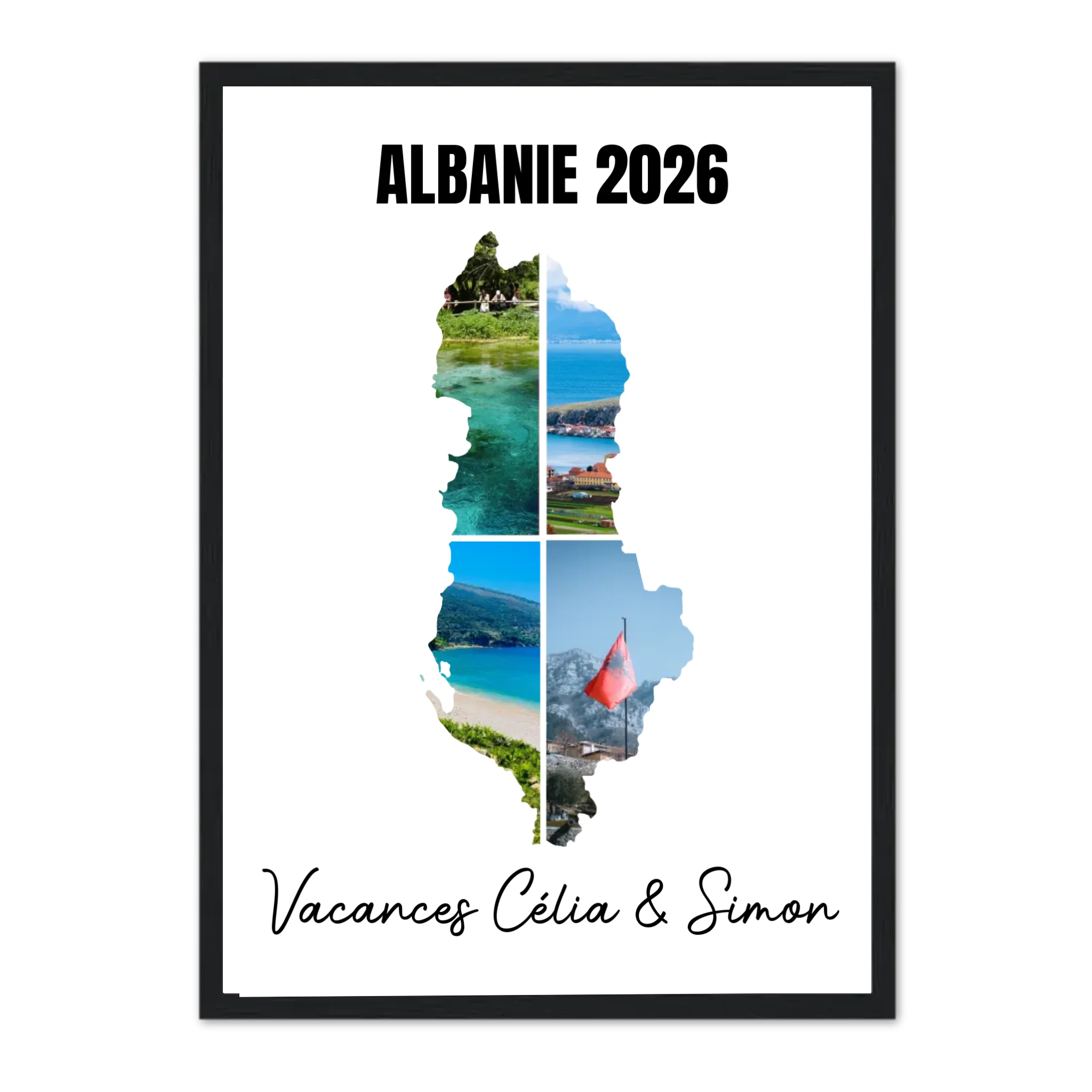 Vacances Albanie - Affiche personnalisée