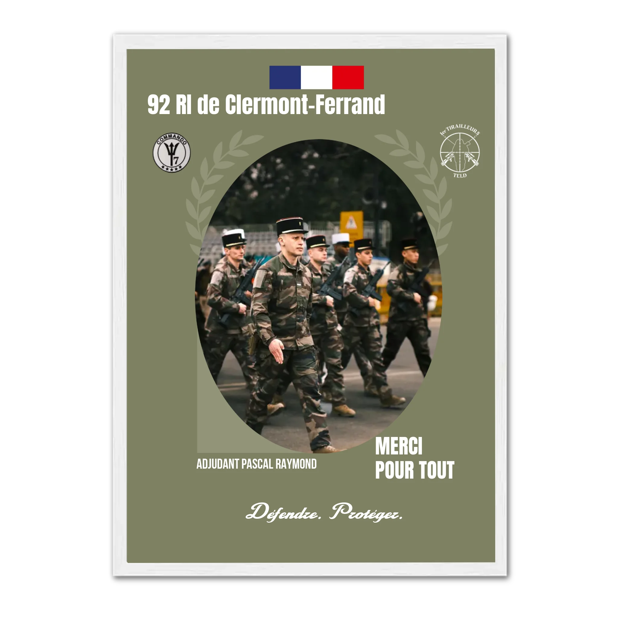 Métiers Militaires - Affiche personnalisée
