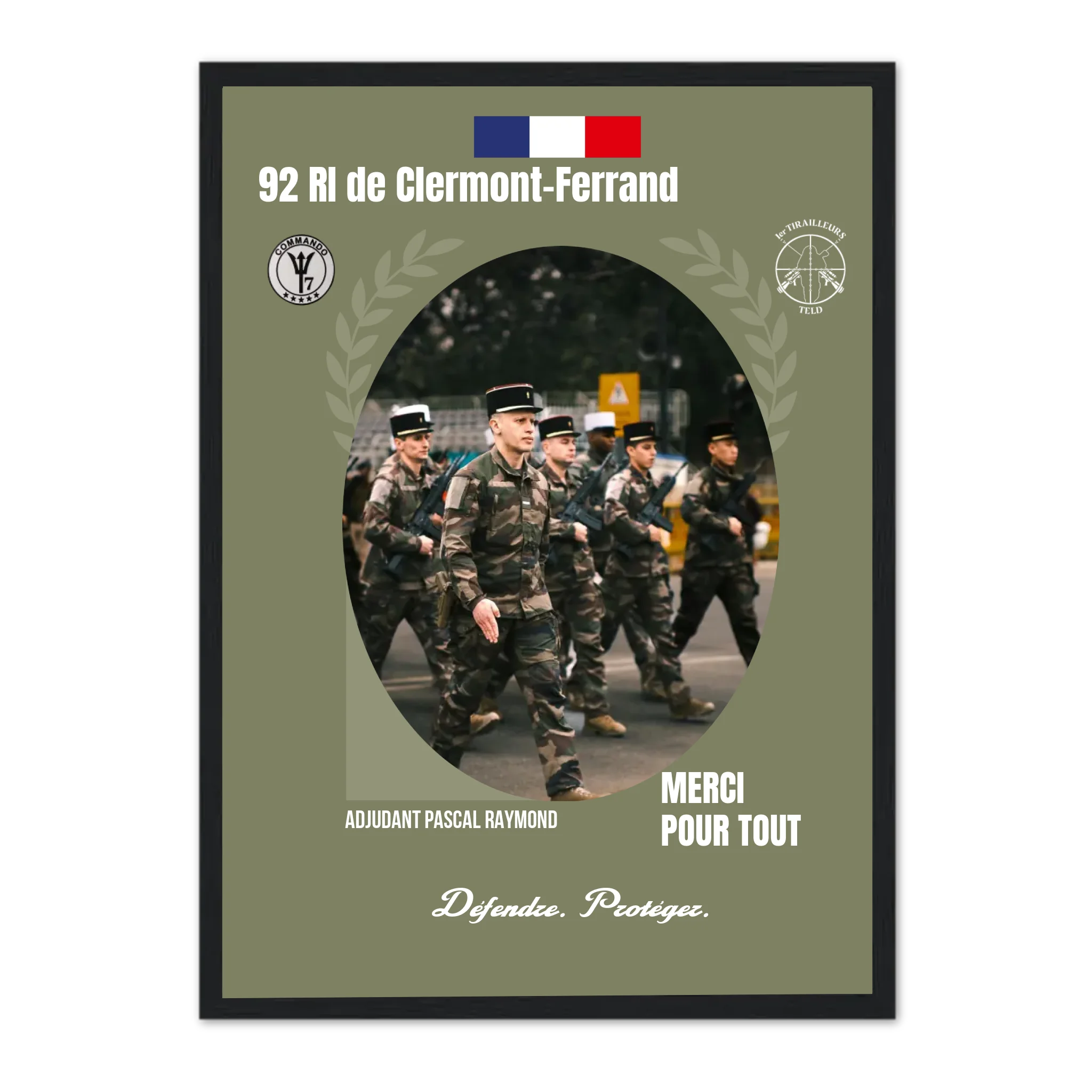 Métiers Militaires - Affiche personnalisée