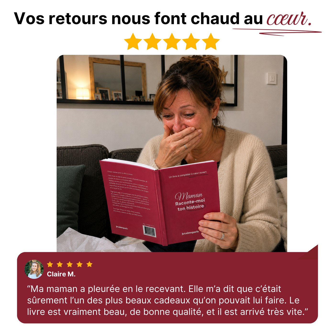 Raconte-moi ton histoire - Livre maman