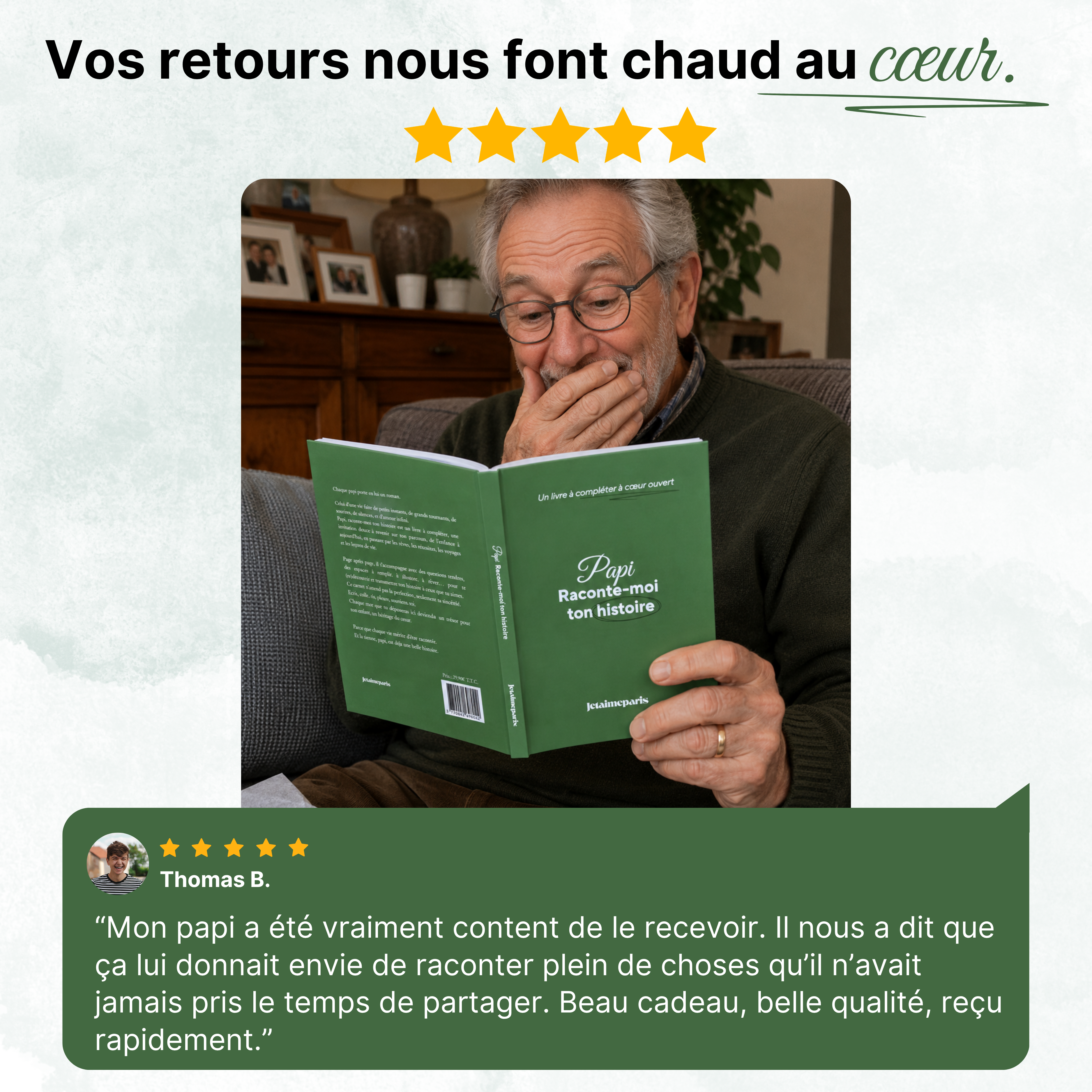 Raconte-moi ton histoire - Livre  Jetaimeparis France