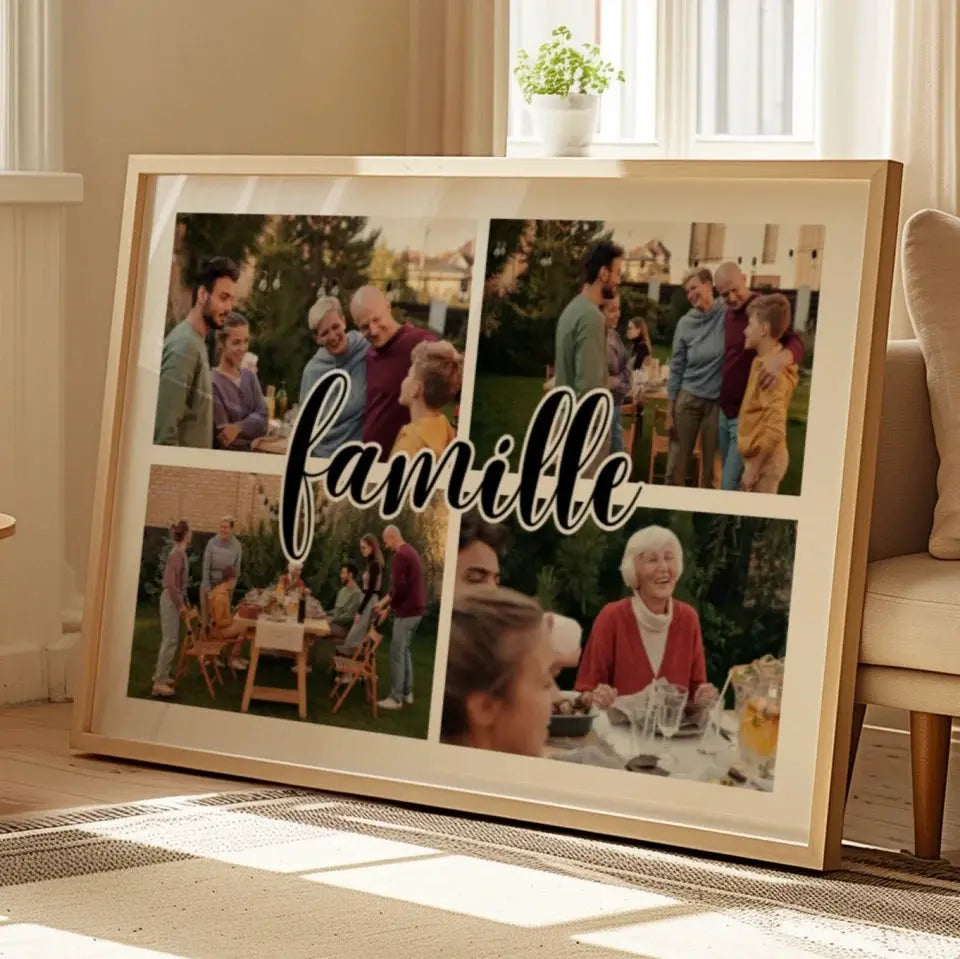 Famille - Affiche personnalisée    Jetaimeparis