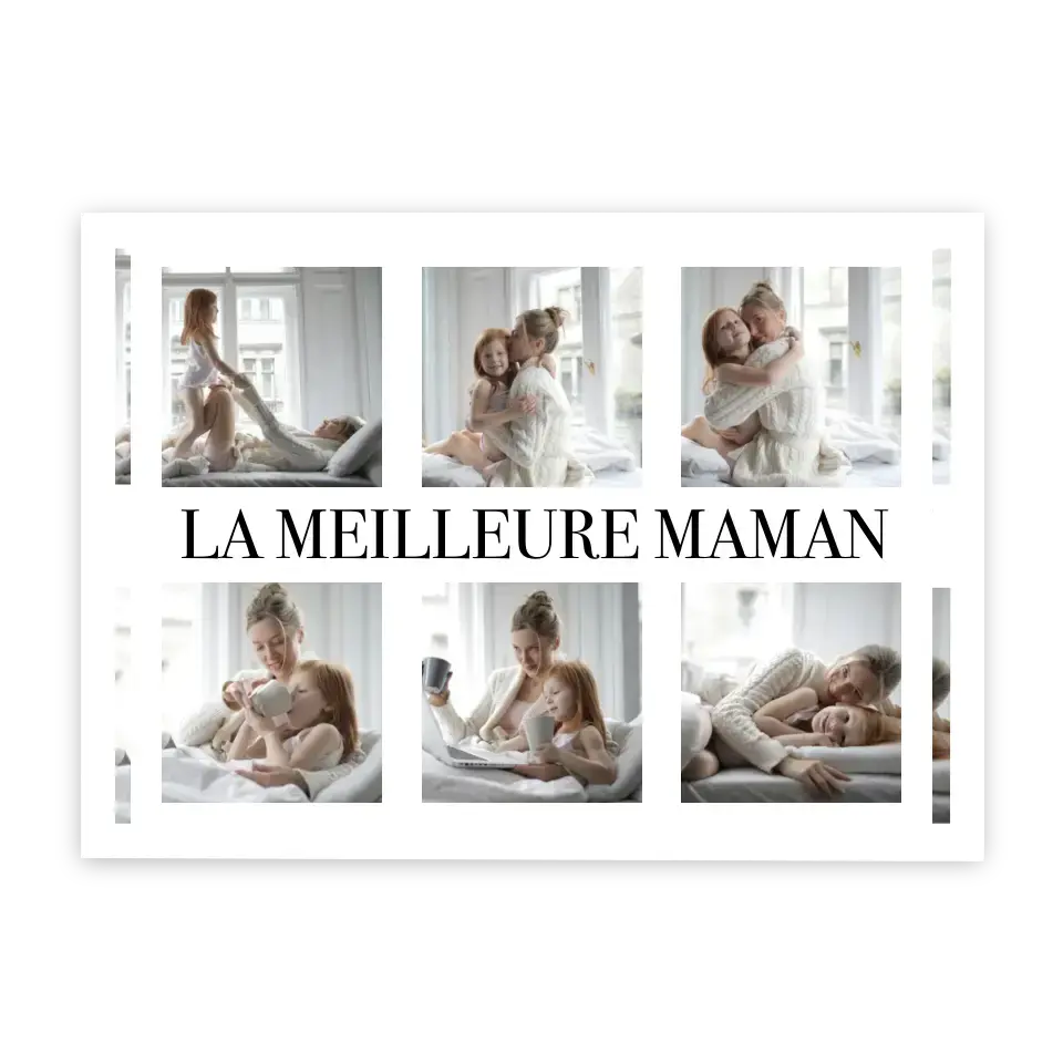 La Meilleure Maman - Affiche personnalisée Gelato Cadre-Horizontal-Poster-sans-cadre-50x70-cm