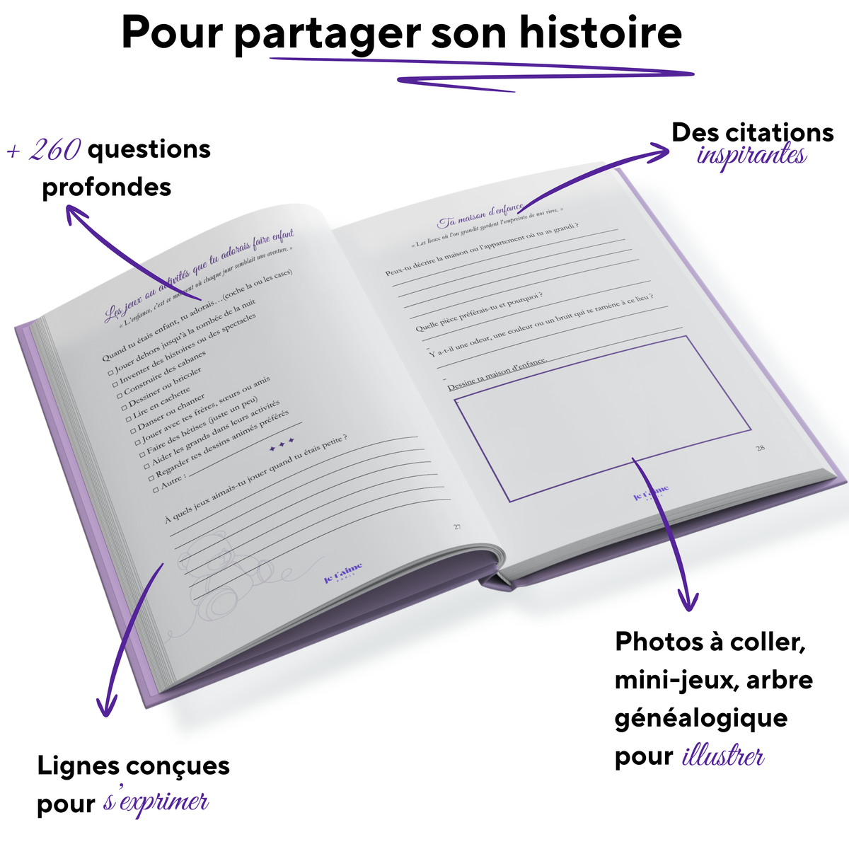 Raconte-moi ton histoire - Livre  Jetaimeparis France