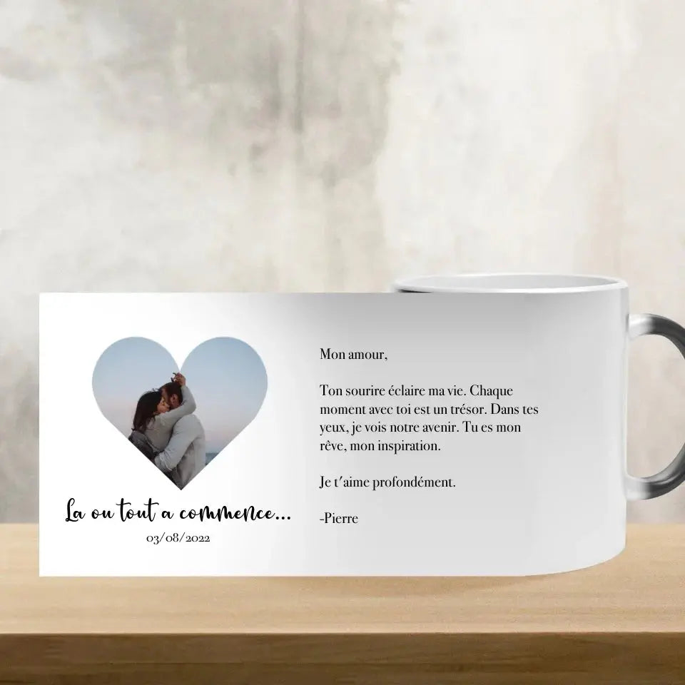 Mug Magique Personnalisé - Photo  Photo-heat-transfer-black-330-ml Product vendor