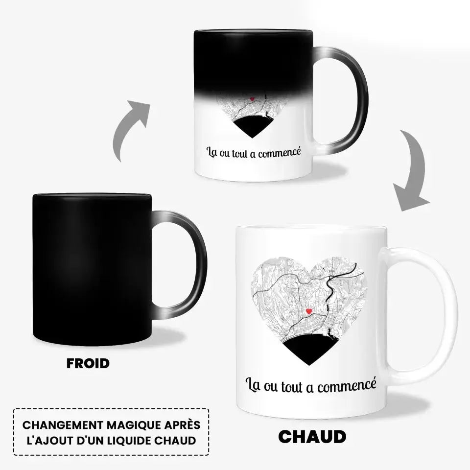 Mug Magique Personnalisé - Photo Jetaimeparis