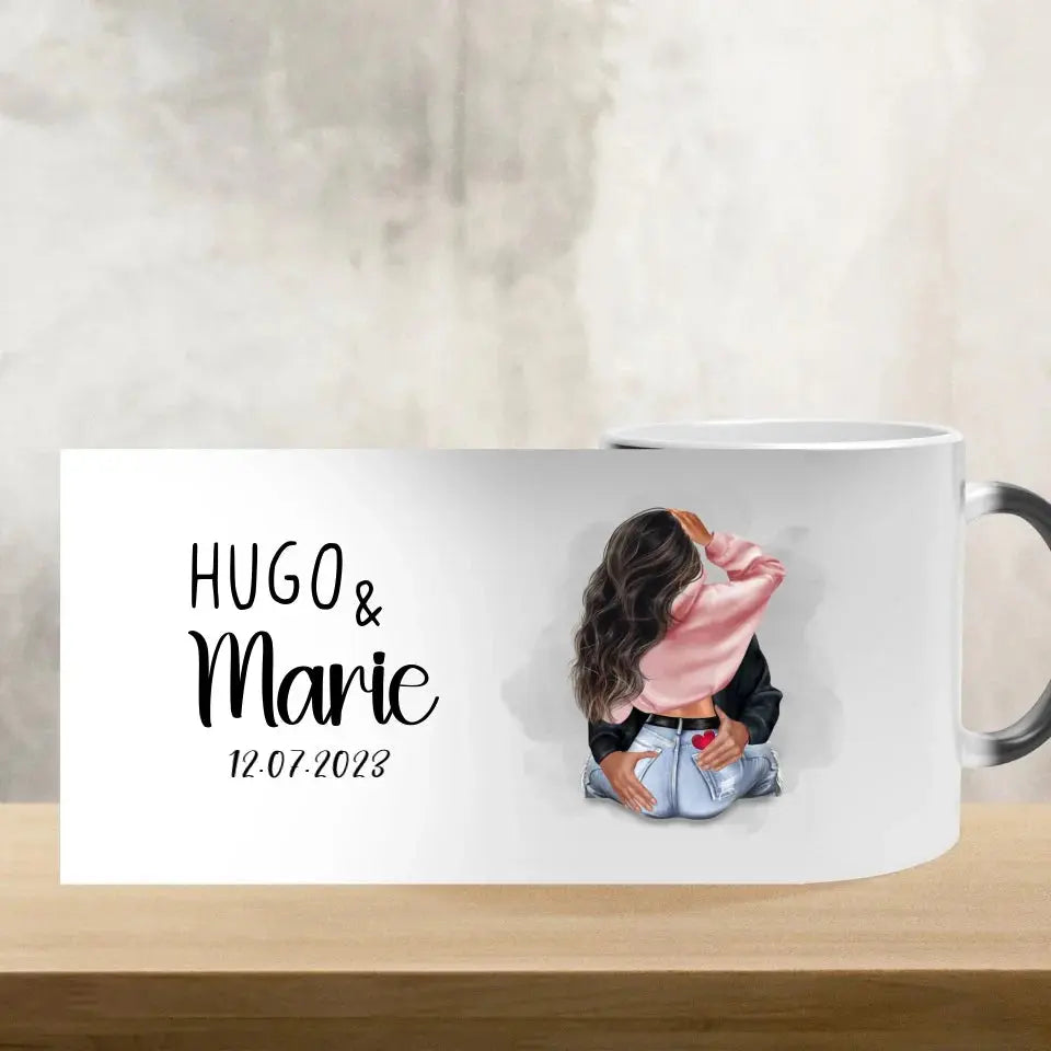 Mug couple illustration  Mug-Blanc-ceramic-white-11-oz Product vendor