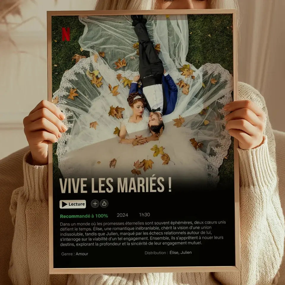 Netflix Mariage - Affiche personnalisée Gelato