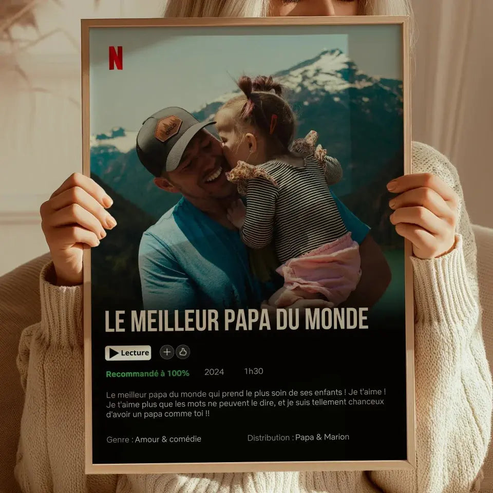 Netflix Papa - Affiche personnalisée   Product vendor