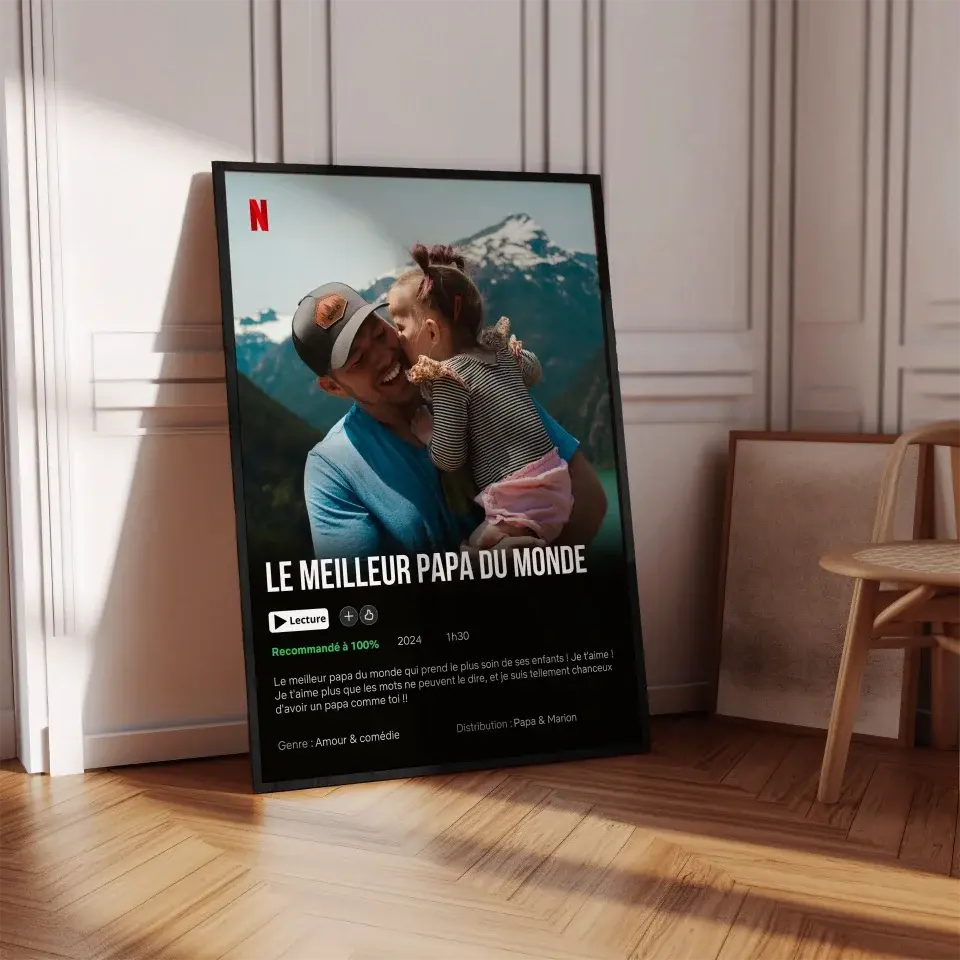 Netflix Papa - Affiche personnalisée   Product vendor