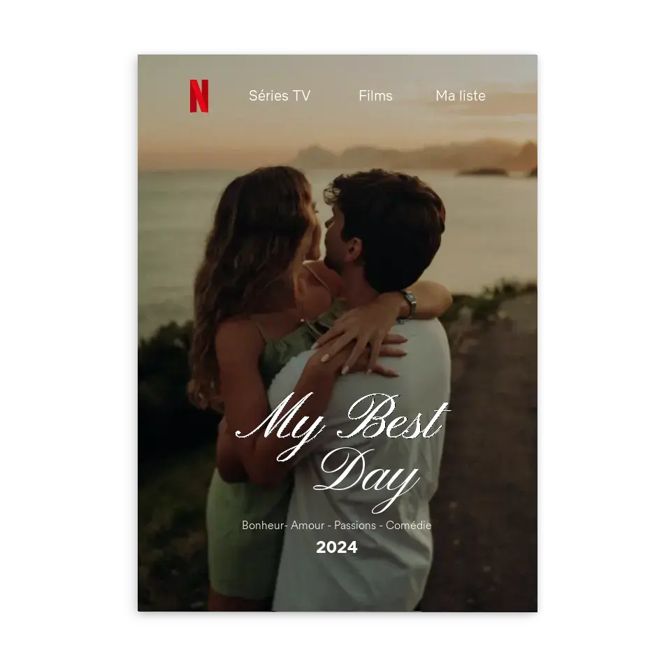 Netflix "My best Day" - Affiche personnalisée Gelato Netflix-My-best-Day-Poster-sans-cadre-50x70-cm