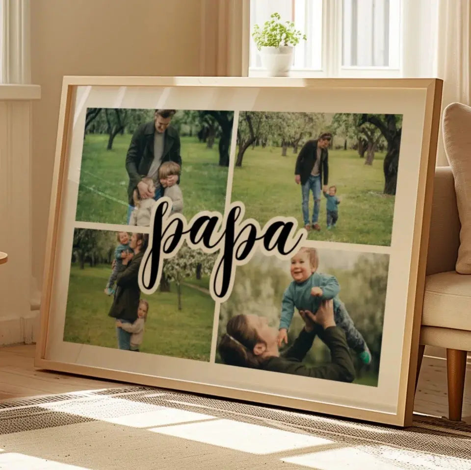 Papa - Affiche personnalisée    Jetaimeparis