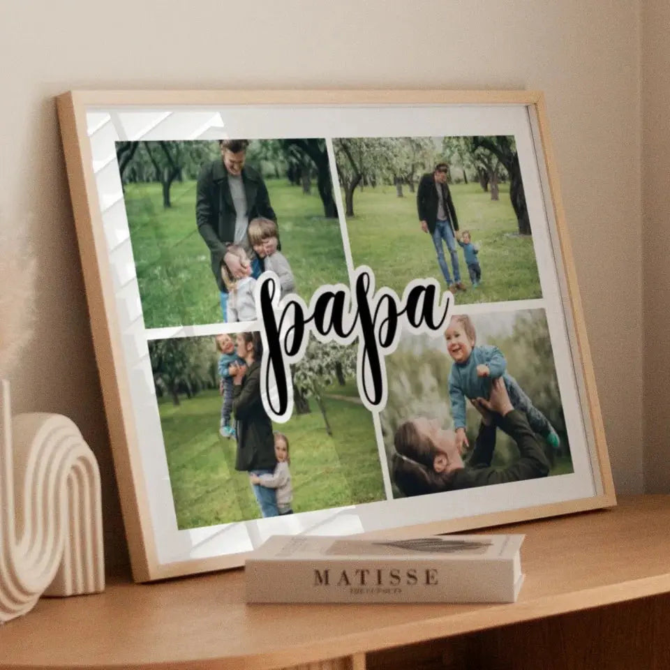 Papa - Affiche personnalisée    Jetaimeparis