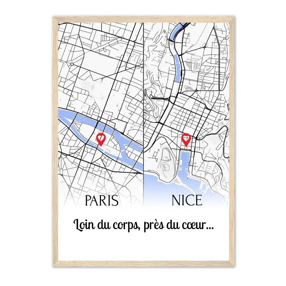 Relation à distance - Affiche personnalisée Gelato Relation-à-distance-Naturel-50x70-cm