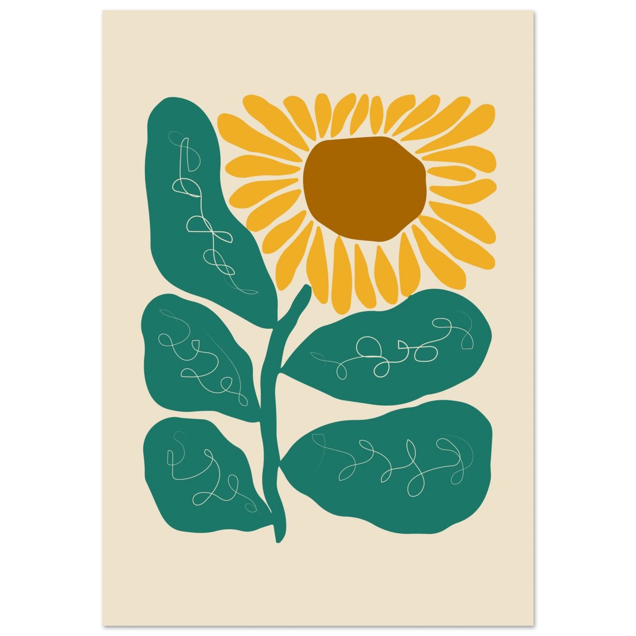 Tournesol - Affiche décoration